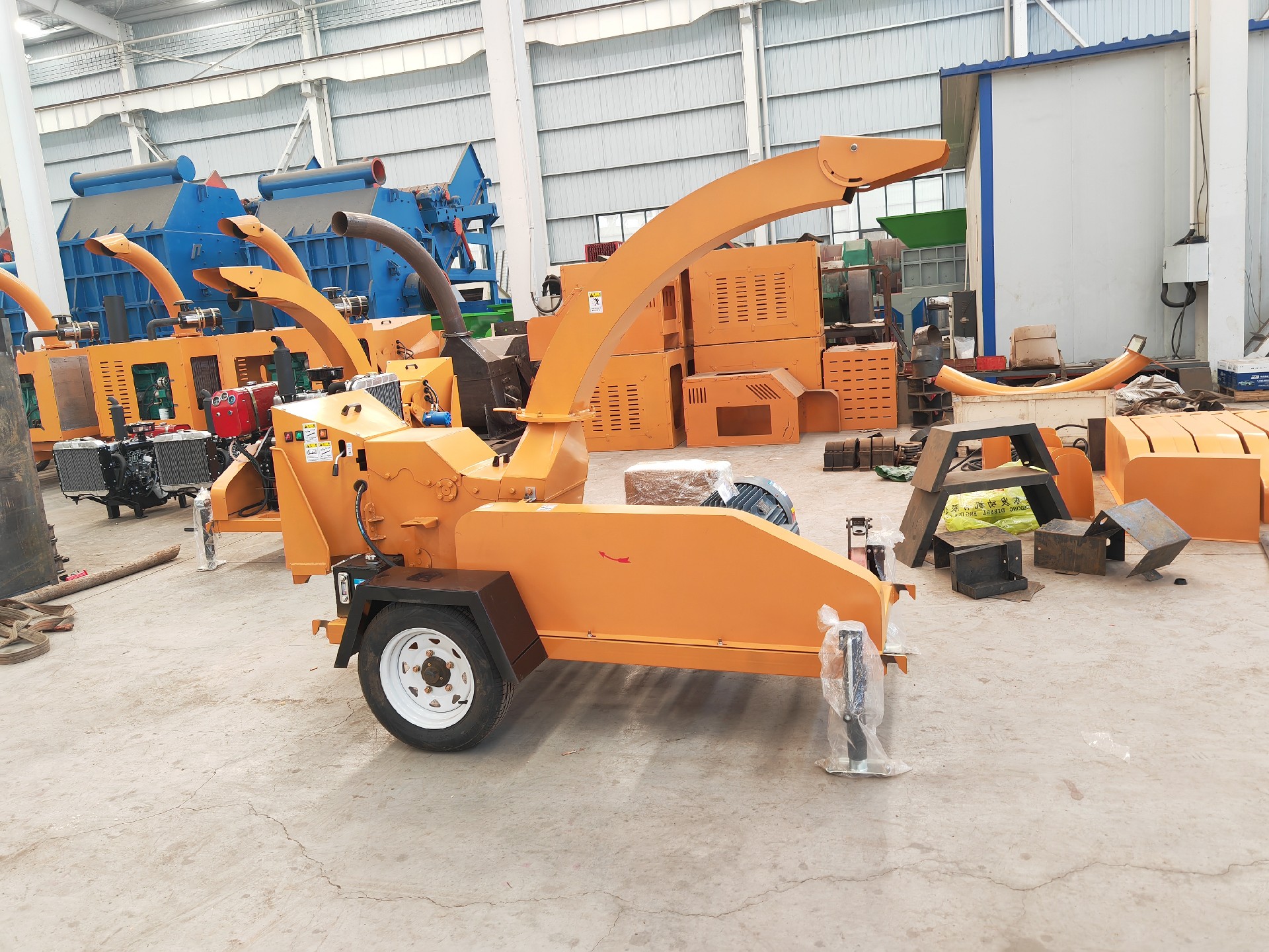 22kw motor branch crusher