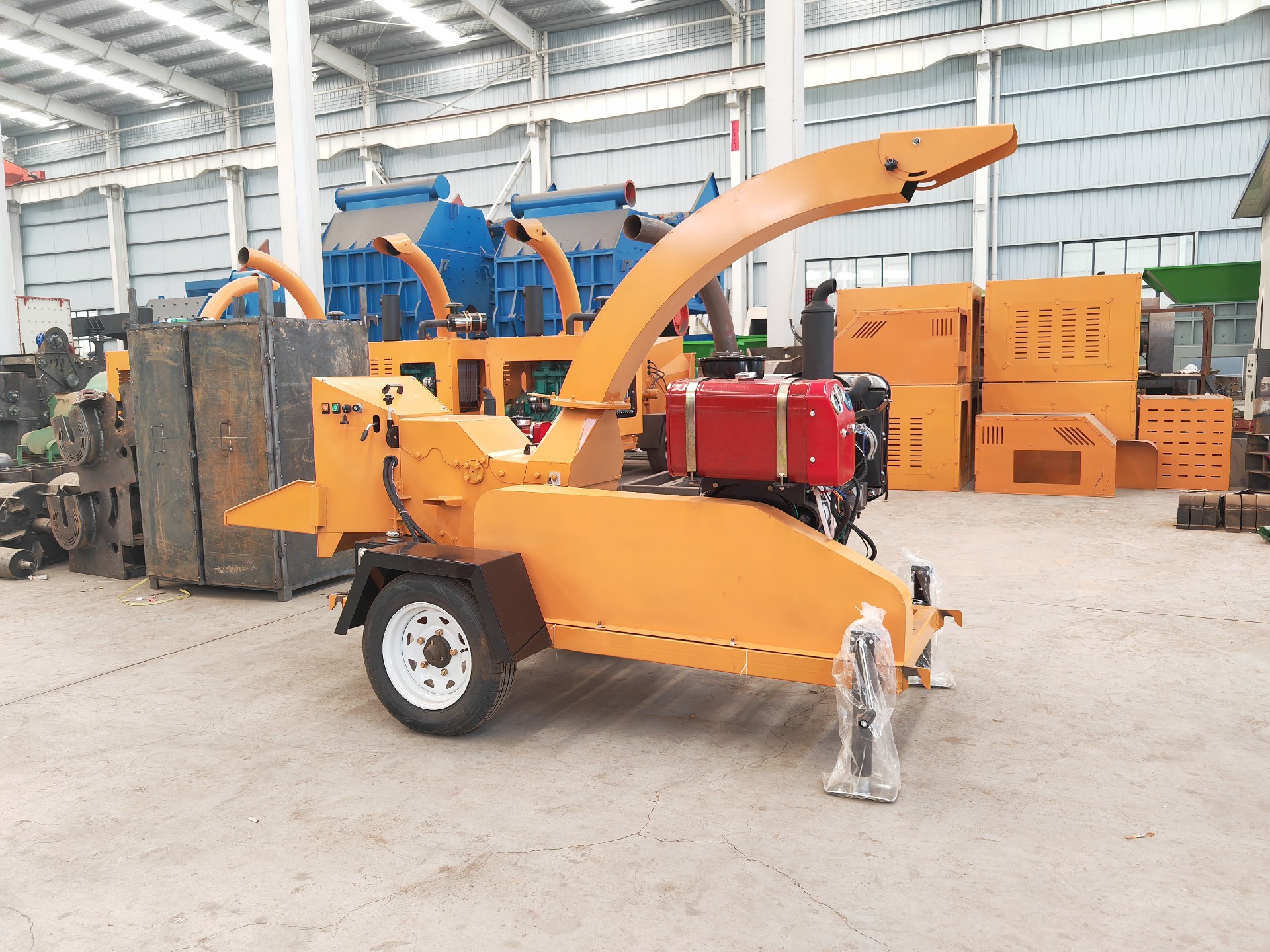 22kw motor branch crusher